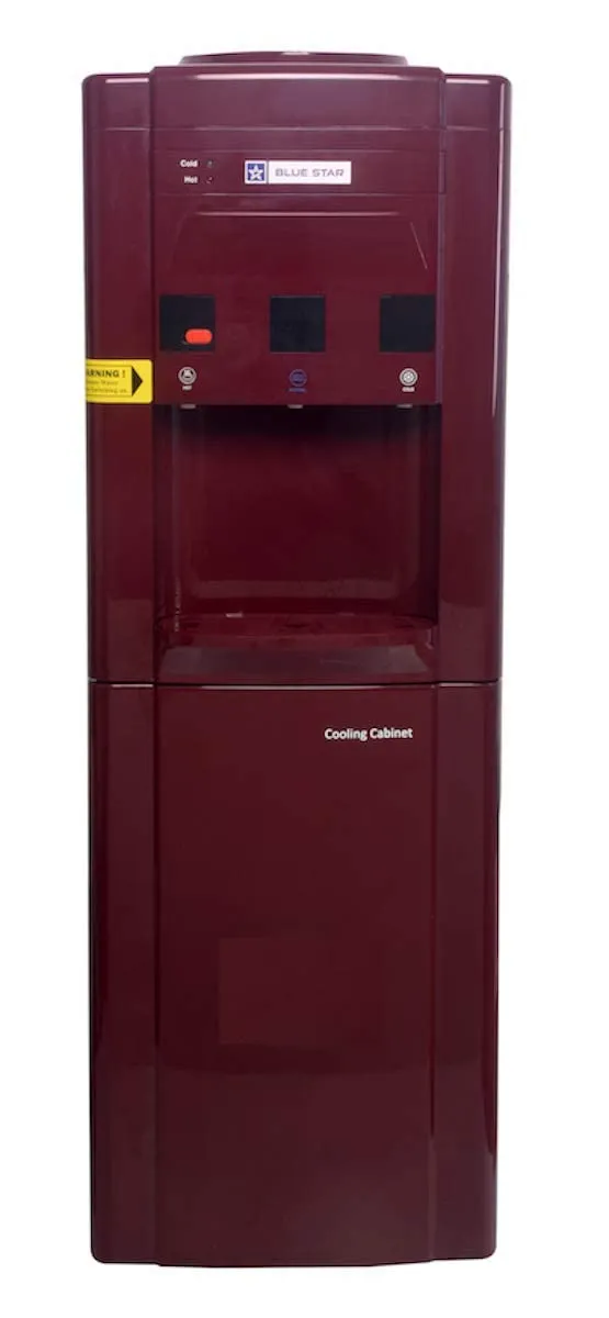 Blue Star ‎BWD3FMRGA-M Water Dispenser with Refrigerator MAROON Color