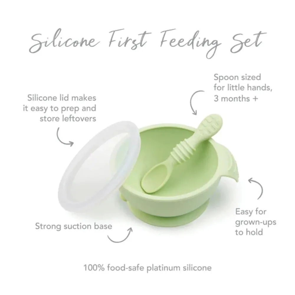 Bumkins Silicone First Feeding Set