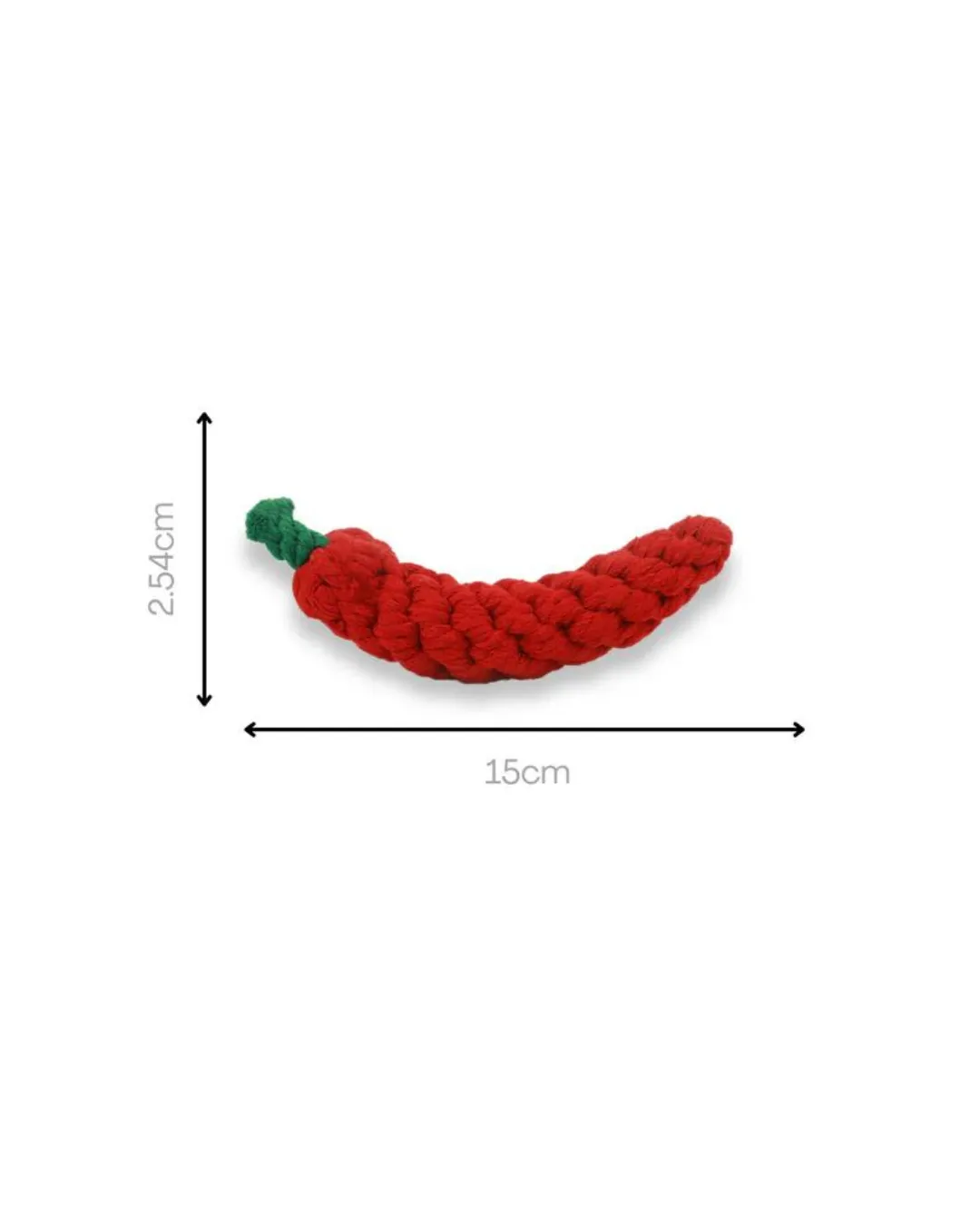 Chili Pepper Rope Dog Toy