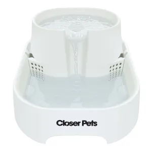 Closer Pets Large Two-level Six-litre Pet Fountain – White (CP 385)