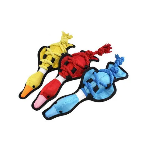 Happy Pet Cross Rope Duck Dog Toy