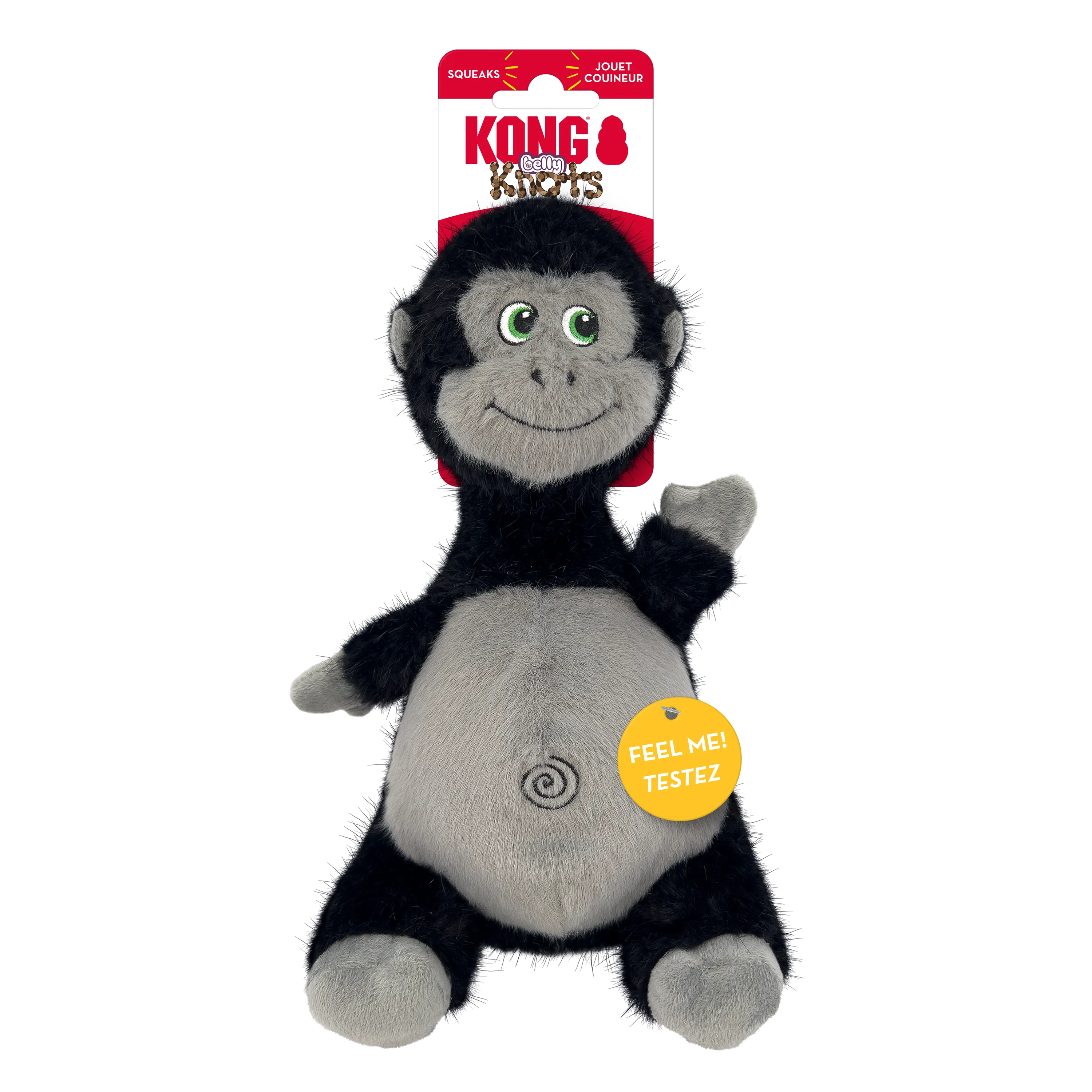 KONG Knots Belly Gorilla Dog Toy