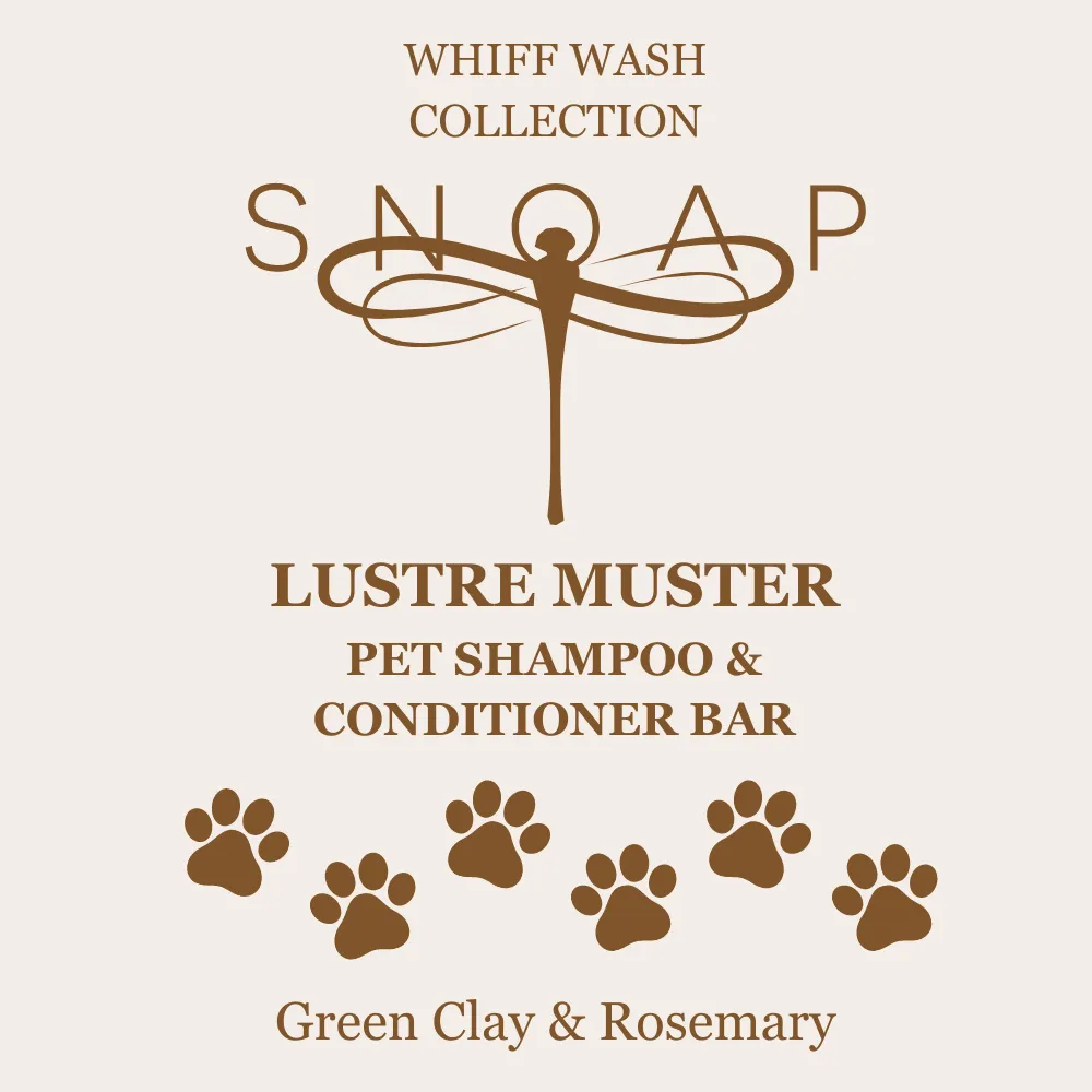 Lustre Muster Pet Shampoo & Conditioner - Green Clay & Rosemary