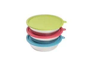 Messy Mutts 6pc Bowls with Covers (Xlarge)