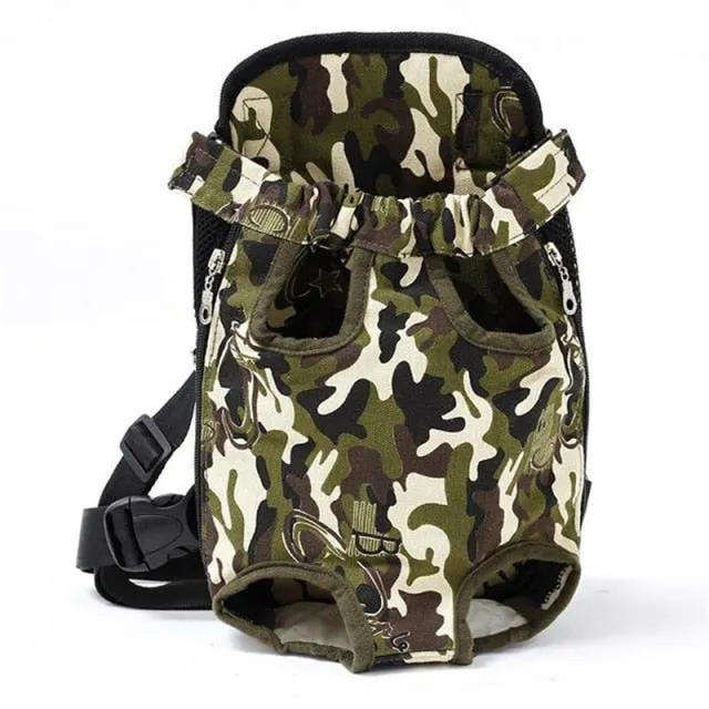 Pet Travel Leg-Out Backpack - Hands-Free Carrier for Dogs and Cats