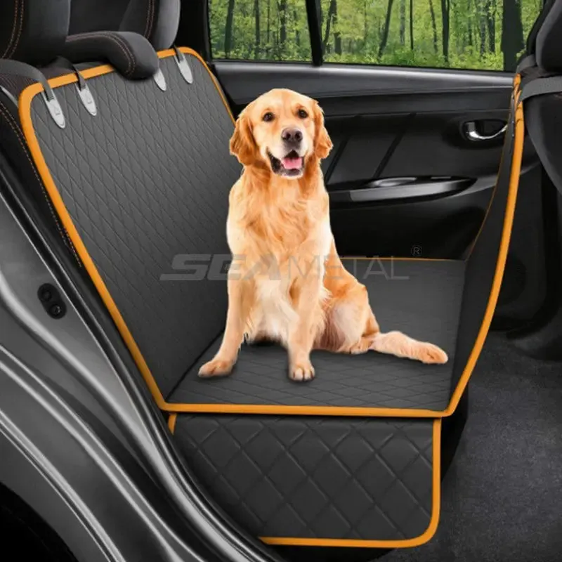 SEAMETAL Waterproof Water Resistant Pet Car Seat Cover Bench Cars Hammock Dog Car Seat Cover for Back Seat
