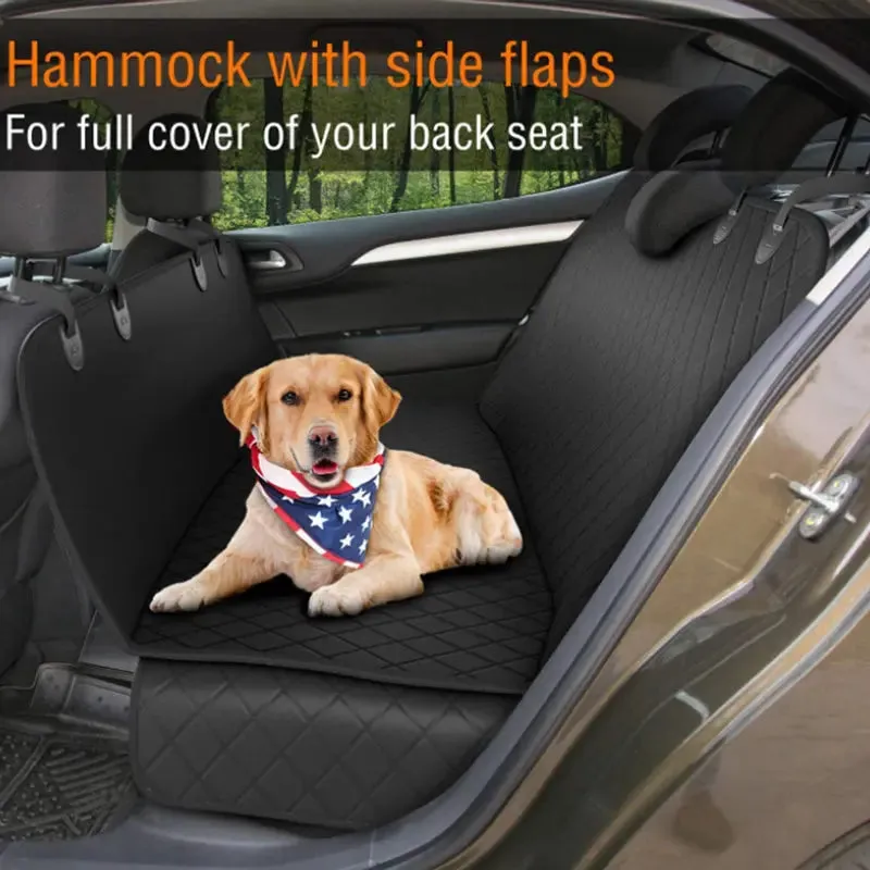 SEAMETAL Waterproof Water Resistant Pet Car Seat Cover Bench Cars Hammock Dog Car Seat Cover for Back Seat