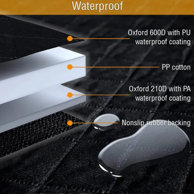 SEAMETAL Waterproof Water Resistant Pet Car Seat Cover Bench Cars Hammock Dog Car Seat Cover for Back Seat