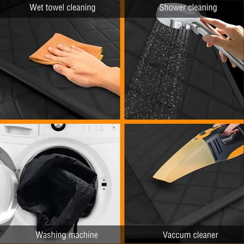 SEAMETAL Waterproof Water Resistant Pet Car Seat Cover Bench Cars Hammock Dog Car Seat Cover for Back Seat