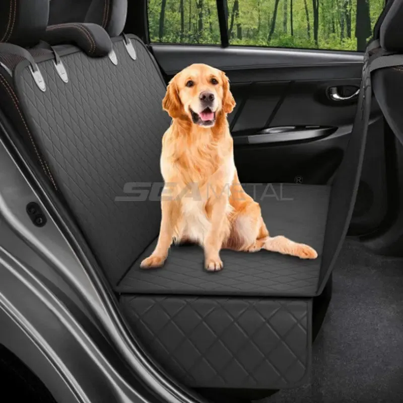 SEAMETAL Waterproof Water Resistant Pet Car Seat Cover Bench Cars Hammock Dog Car Seat Cover for Back Seat