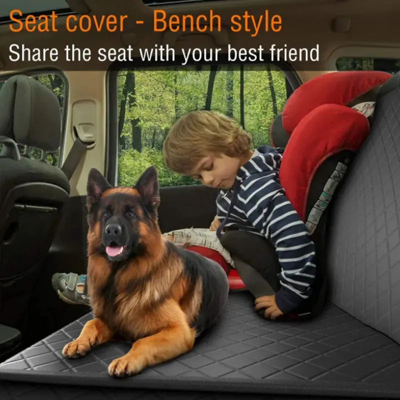 SEAMETAL Waterproof Water Resistant Pet Car Seat Cover Bench Cars Hammock Dog Car Seat Cover for Back Seat