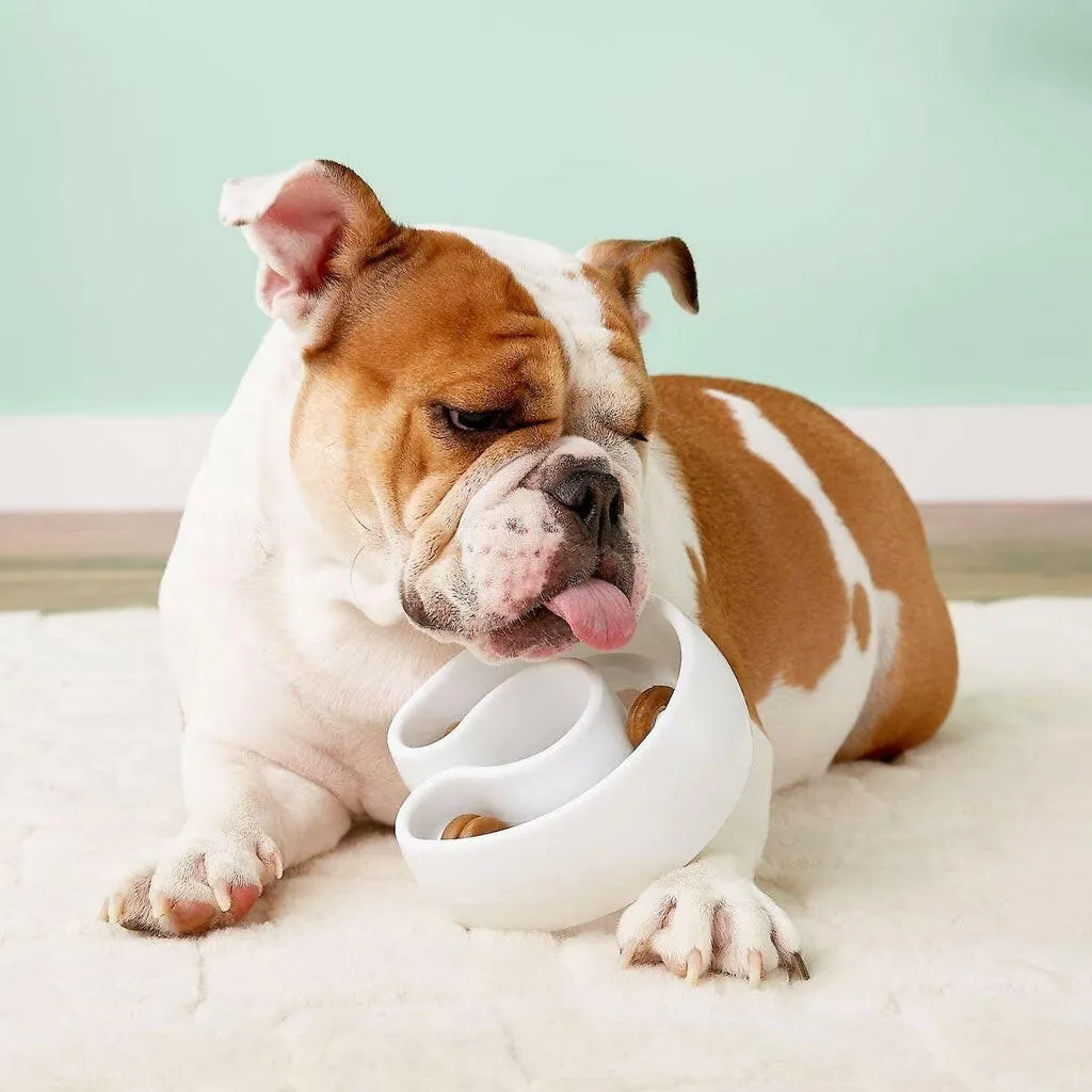 Starmark Treat Ringer Dog Toy Horseshoe, White, One Size