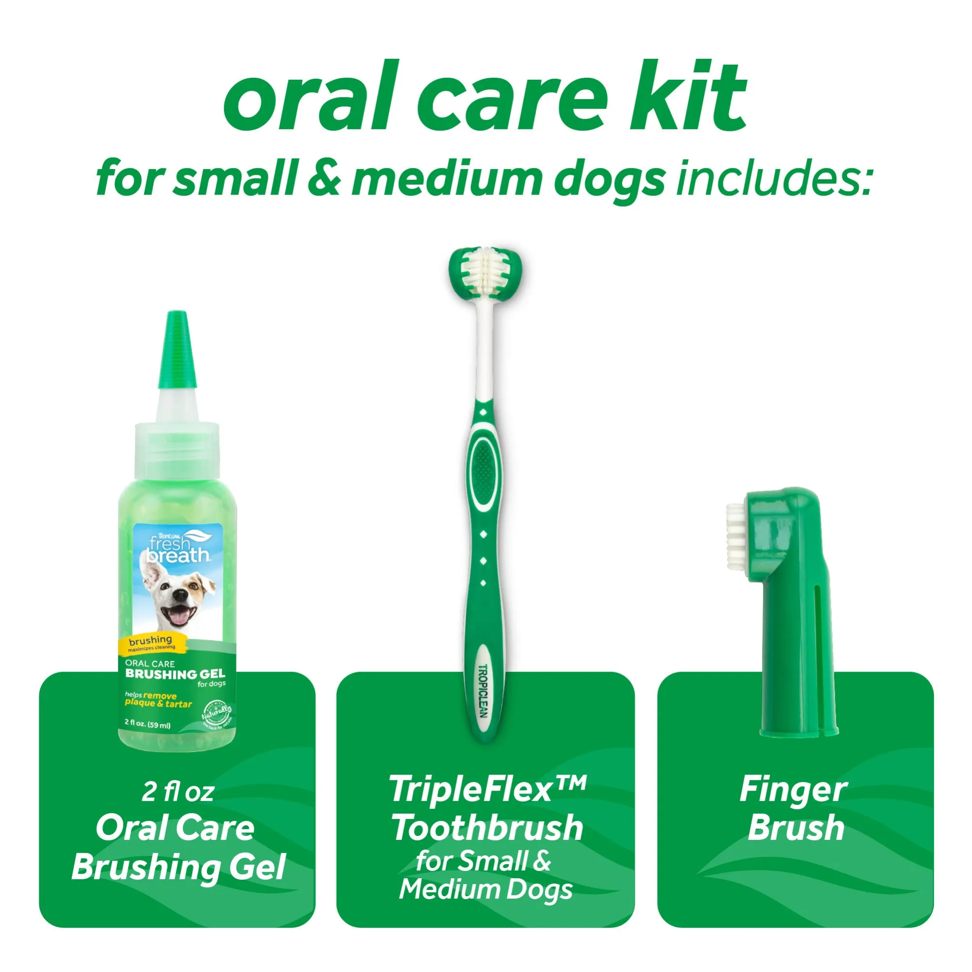 Tropiclean Fresh Breath Advanced Whitening Oral Care Kit