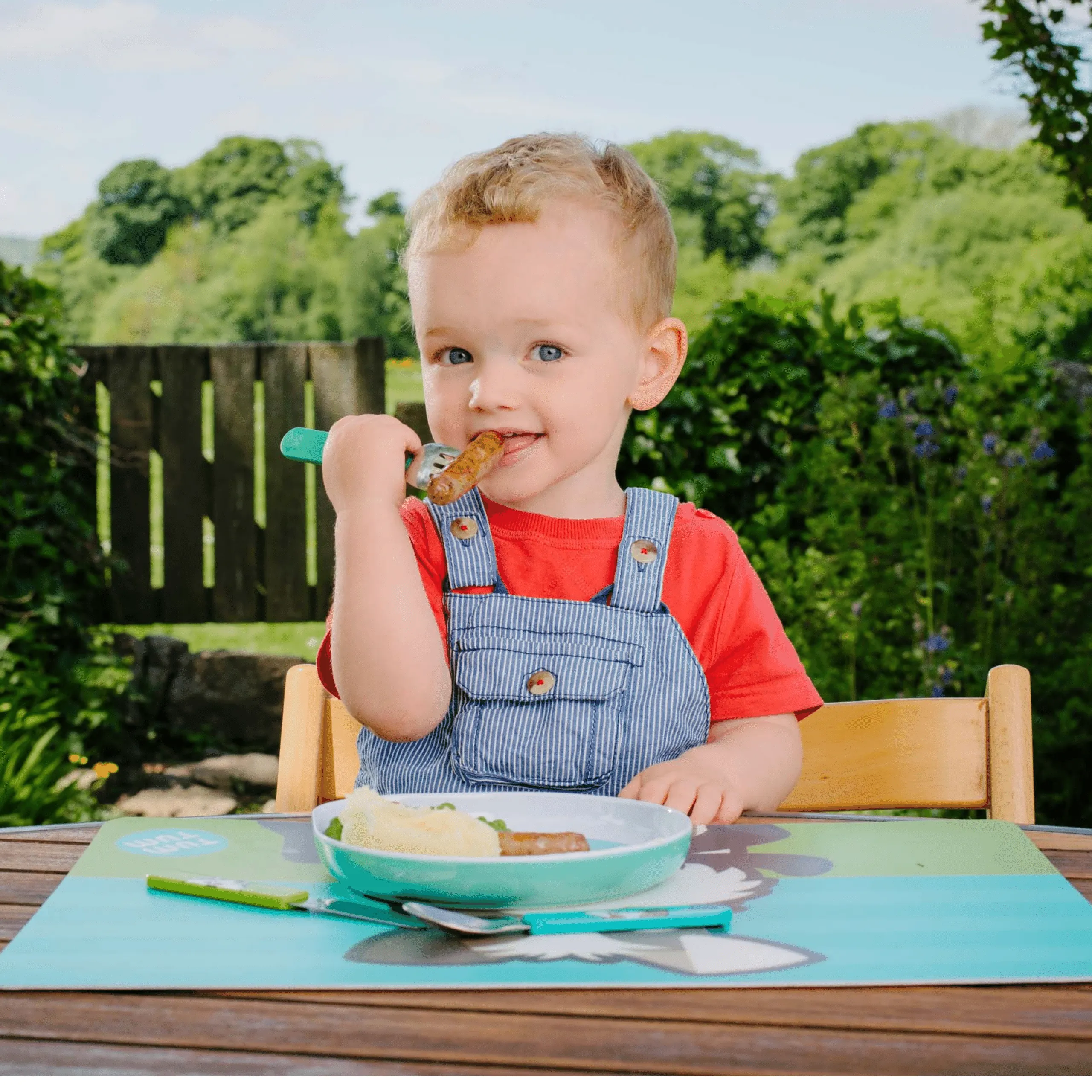 TUM TUM Easy Scoop Children's Cutlery Set With Travel Case, Scruff