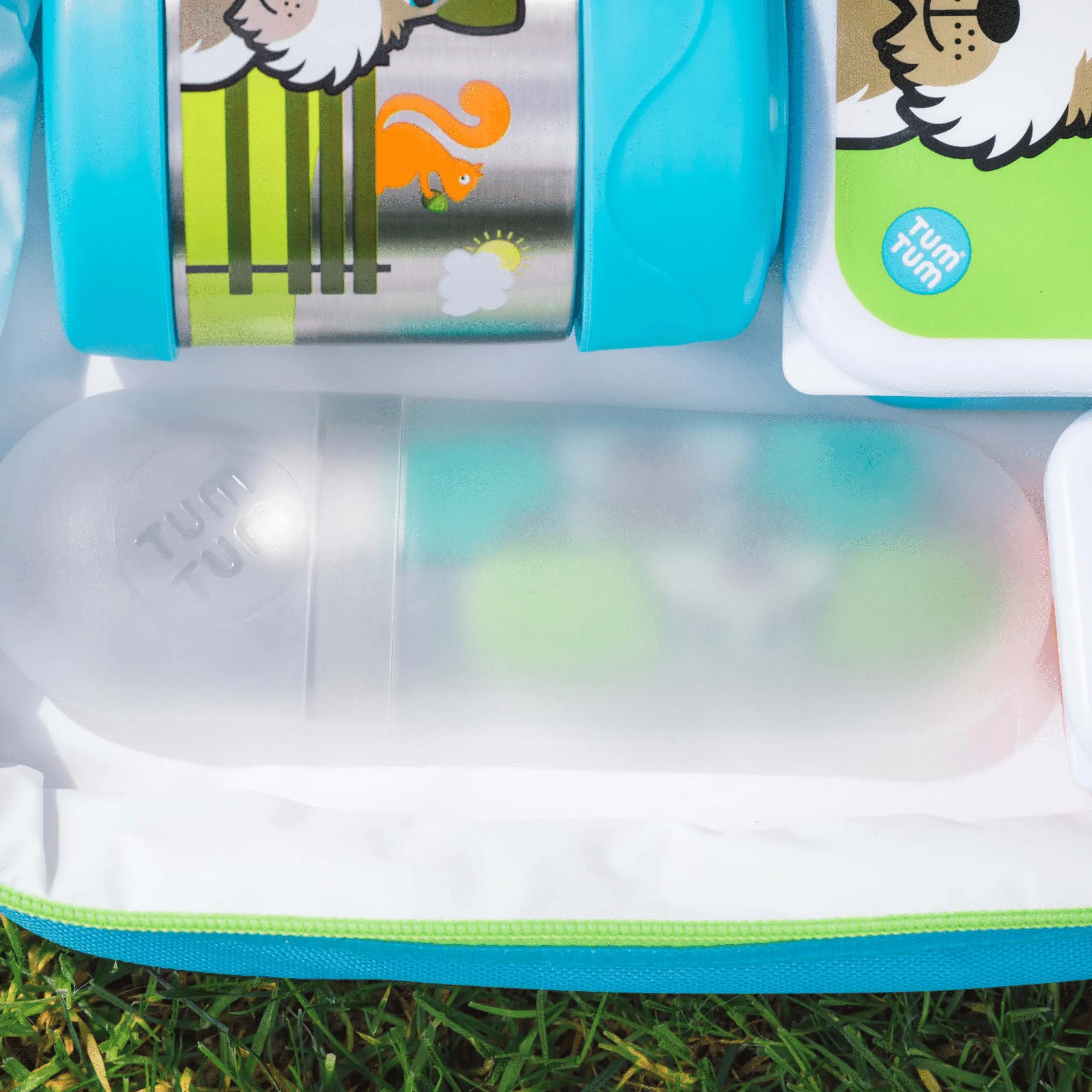 TUM TUM Easy Scoop Children's Cutlery Set With Travel Case, Scruff