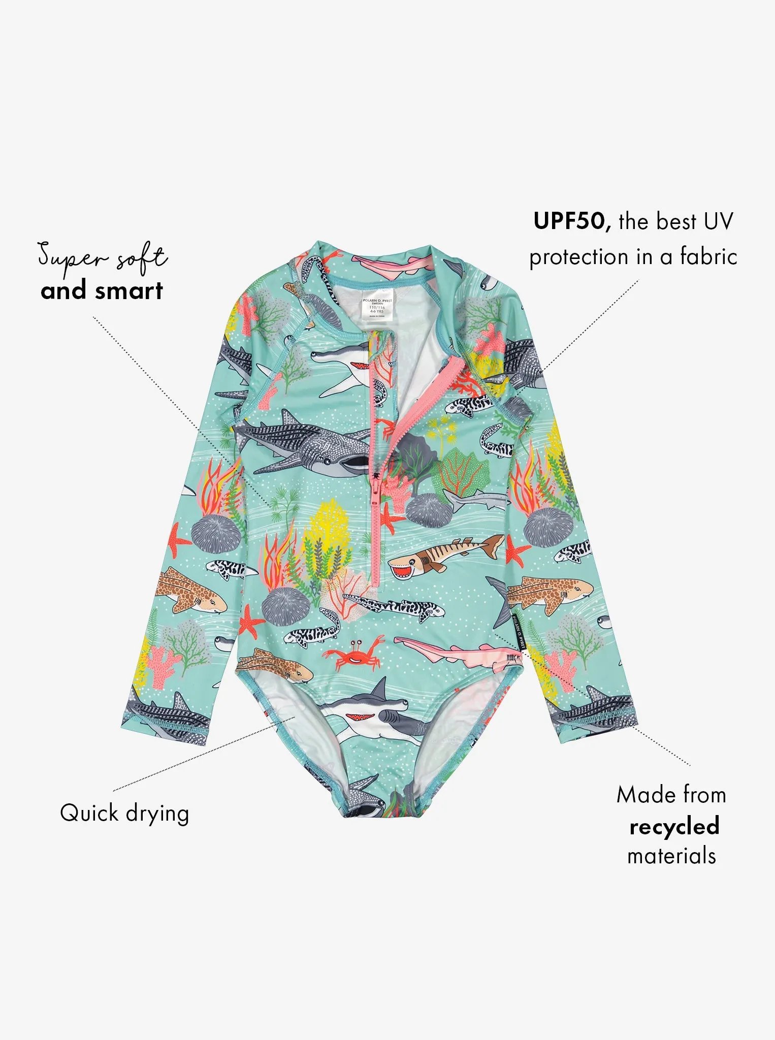 Underwater Print Kids Swimsuit